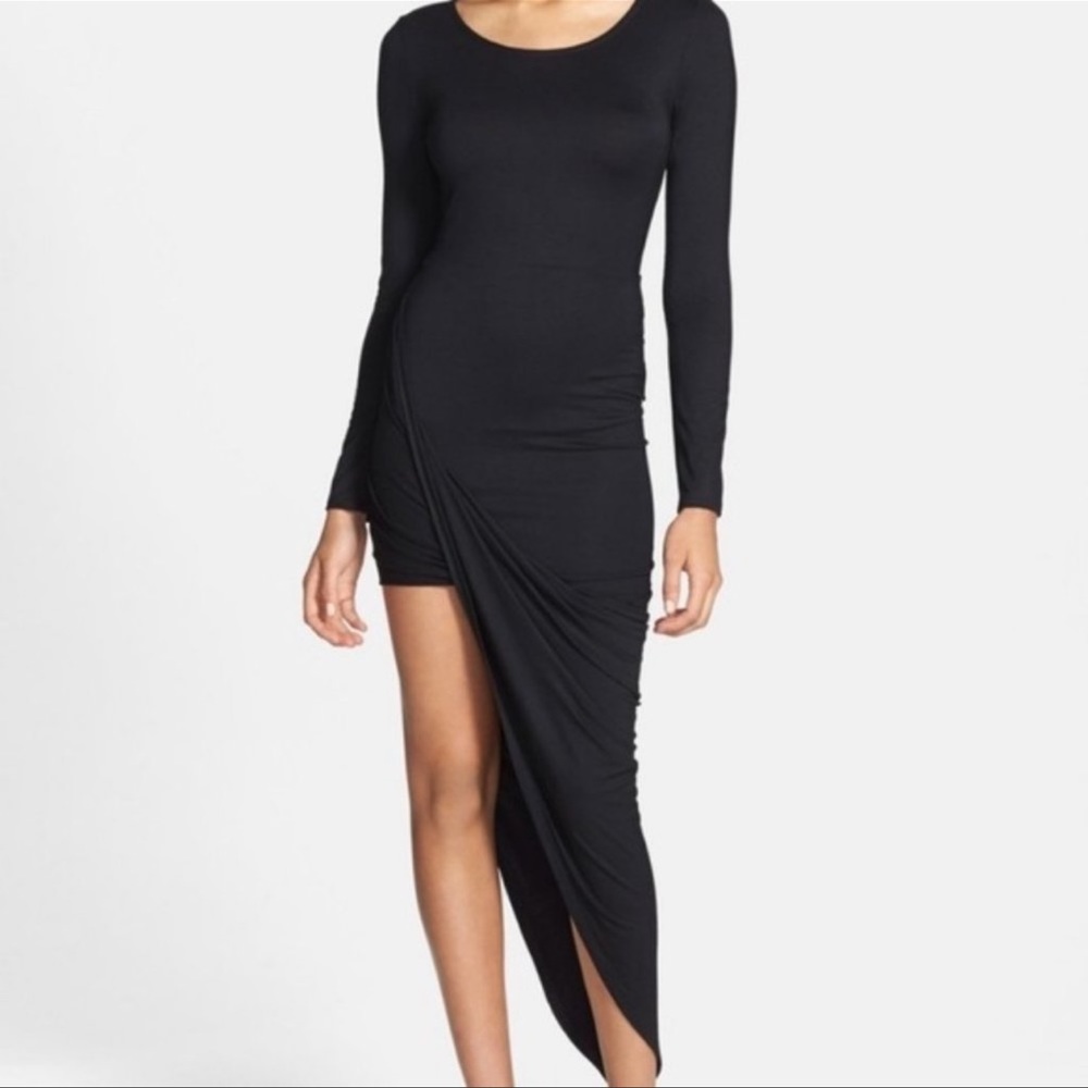 ASTR Assymetrical midi dress